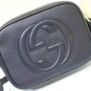 GUCCI 'Soho' Small Leather Disco Bag. Original Bag including gift box, care book, dust bag, authenticity card. Its name may inspire nights out, but its compact size and go-to ease make this bag an everyday essential. | CRIS&COCO Authentic Quality bags and Accessories