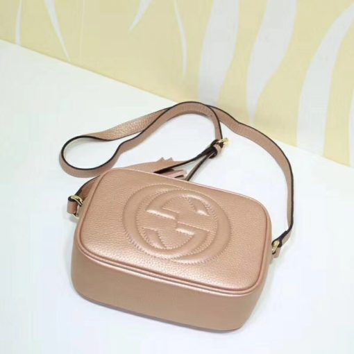 GUCCI 'Soho' Small Leather Disco Bag. Original Bag including gift box, care book, dust bag, authenticity card. Its name may inspire nights out, but its compact size and go-to ease make this bag an everyday essential. | CRIS&COCO Authentic Quality bags and Accessories