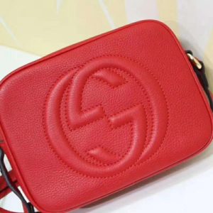GUCCI 'Soho' Small Leather Disco Bag. Original Bag including gift box, care book, dust bag, authenticity card. Its name may inspire nights out, but its compact size and go-to ease make this bag an everyday essential. | CRIS&COCO Authentic Quality bags and Accessories