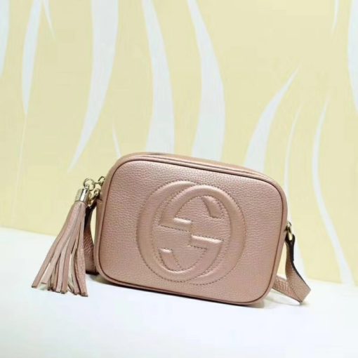 GUCCI 'Soho' Small Leather Disco Bag. Original Bag including gift box, care book, dust bag, authenticity card. Its name may inspire nights out, but its compact size and go-to ease make this bag an everyday essential. | CRIS&COCO Authentic Quality bags and Accessories