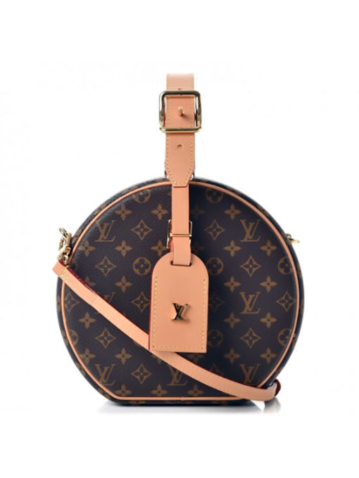 LOUIS VUITTON Monogram 'Boite Chapeau'. Original Quality Bag including gift box, care book, dust bag, authenticity card. Small yet practical, the iconic hatbox, LOUIS VUITTON Monogram Boite Chapeau is re-imagined as an adorable day-to-evening bag. | CRIS&COCO Authentic Quality bags and Accessories