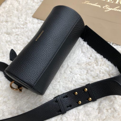 BURBERRY The Leather Barrel Bag. Original Quality Bag including gift box, care book, dust bag, authenticity card. A cylindrical micro bag in block-color leather. Use the military-inspired belt strap to carry it crossbody or on the shoulder. | CRIS&COCO Authentic Quality Designer Bag and Luxury Accessories