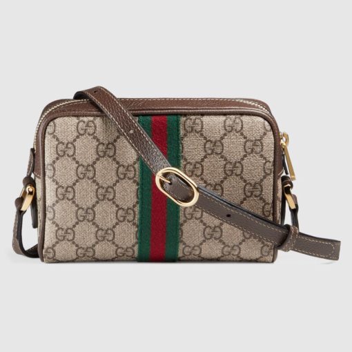 GUCCI Ophidia Small GG Supreme Camera Crossbody Bag. Original Quality Bag. Authentic Style. Authentic Packaging. Original Quality Dust Bag. Gucci camera crossbody bag in GG Supreme canvas, a material with low environmental impact. Leather trim with signature web accents. Adjustable shoulder strap, 65.0cm drop. Zip top closure. Exterior, front zip pocket. Interior, one zip pocket. One slip pocket. Founded in Florence in 1921, Gucci is one of the world's leading luxury fashion brands, with a renowned reputation for creativity, innovation and exceptional craftsmanship. | CRIS&COCO Authentic Quality Designer Bag and Luxury Accessories