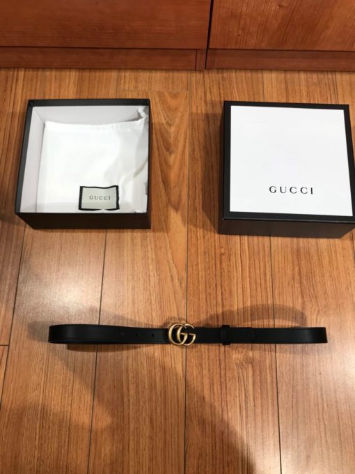GUCCI Double G Leather Belt | Original Quality Belt. Authentic calfskin. Metal Toned Hardware. GUCCI Sales Box and Dust Bag. | CRIS&COCO | High quality designer bags and authentic luxury