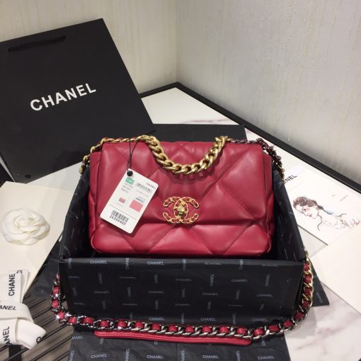 CHANEL '19' Flap Bag. High-end quality bag including gift box, literature, dust bag, authenticity card. Chanel's newest bag was designed along with Virginie Viard, and it made its debut on the runway of Paris Fashion Week earlier this year. The bag, called the Chanel 19 Bag, is aptly named after its birth year, and it is said to be inspired by the classic 2.55 bag. | CRIS&COCO Authentic Quality Designer Bags and Luxury Accessories