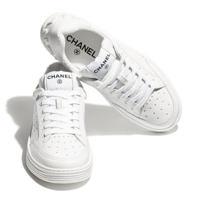 CHANEL Trainers in calfskin with Sequins. Original Quality Sneakers with gift box, booklet, and authenticity card. | Cris and Coco Authentic Quality Designer Bags and Luxury Accessories