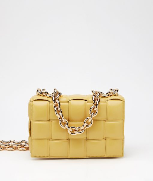 BOTTEGA VENETA The Chain Cassette Shoulder Bag. Original Quality Bag, including gift box, literature, dust bag, authenticity card. Want a shoulder bag that makes a style statement and holds all your essentials? Call off the search, Bottega Veneta's Cassette will be your new best friend. Two birds, one stone. | CRIS AND COCO Designer Bags and Accessories