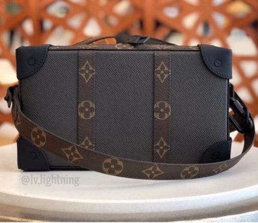 LOUIS VUITTON Soft Trunk Wallet. Original Quality Wallet including gift box, care book, dust bag, authenticity card. For Fall-Winter 2020-21, designer Virgil Abloh has reinvented the iconic Soft Trunk, transforming it into a compact body bag. Supple Taiga leather in a distinctive shade of khaki is paired with refined details like reinforced corners inspired by the House’s historic trunks. And an adjustable strap ensures all-day comfort and convenience. | CRIS&COCO Authentic Quality Designer Bags and Luxury Accessories