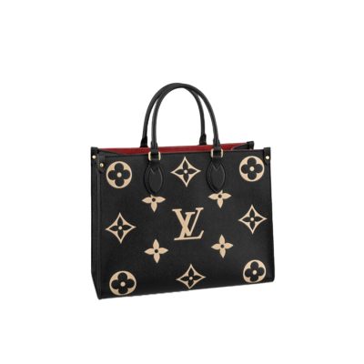 LOUIS VUITTON Onthego MM. Original Quality Bag including gift box, care book, dust bag, authenticity card. The OnTheGo MM is a medium-sized tote bag with two sets of handles, long and short, for hand and shoulder carry. Fashioned from supple grained cowhide leather, it features a Monogram pattern, printed on and embossed into the leather. The spacious interior, which can hold a laptop and other work essentials, make it a versatile everyday bag. | CRIS&COCO Authentic Quality Designer Bags and Luxury Accessories