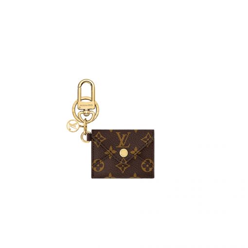 LOUIS VUITTON Kirigami Pouch Bag Charm & Key Holder. Original Quality Charm including gift box, care book, dust bag, authenticity card. Practicality and elegance fuse effortlessly in this pouch bag charm and key holder. The versatile design, finished in iconic Monogram canvas, features a functional pouch with a snap button opening. Immaculate detailing includes a suede lining and House emblems such as an LV Circle charm and signature engraving. | CRIS&COCO Authentic Quality Designer Bags and Luxury Accessories