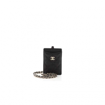 CHANEL Card Holder with Chain