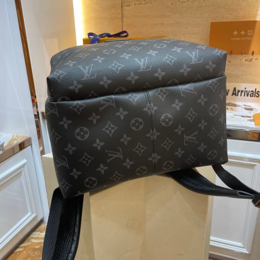 LOUIS VUITTON Discovery Backpack PM. Original Quality Backpack including gift box, care book, dust bag, authenticity card. Perfect for those who want a casual yet sophisticated bag, the Discovery Backpack in supple Monogram Eclipse coated canvas delivers both style and versatility. It boasts distinctive details like an ultra-comfortable leather strap and a front pocket with a magnetic closure. | CRIS&COCO Authentic Quality Designer Bags and Luxury Accessories