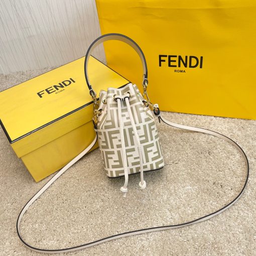 FENDI Mon Tresor Mini Bucket Bag.