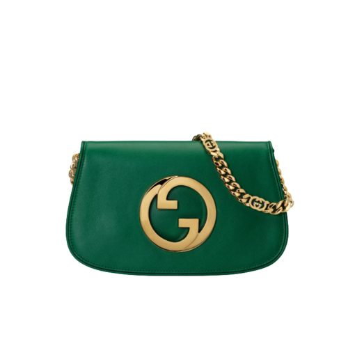 GUCCI Blondie Shoulder Bag. Original Quality Bag including gift box, care book, dust bag, authenticity card. Coming from the House's archives, a round shaped version of the Interlocking G logo is reintroduced for Gucci Love Parade. Crafted in leather, this shoulder bag is completed by a delicate chain strap, infusing this accessory with a refined feel. | CRIS&COCO Authentic Quality Designer Bag and Luxury Accessories