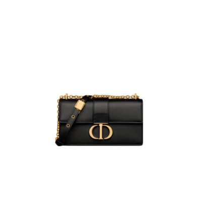 DIOR 30 Montaigne East-West Bag With Chain. Original Quality Bag including gift box, care book, dust bag, authenticity card. The East-West bag with chain enhances the 30 Montaigne line with a timeless and elegant design crafted in ultra-smooth calfskin. The flap has an antique gold-finish metal CD clasp, inspired by the seal of a Christian Dior perfume bottle. Other details, like the embossed 30 Montaigne signature on the back, highlight the streamlined design. The bag features a removable chain strap with a leather insert that allows it to be comfortably carried by hand, worn over the shoulder or crossbody. | CRIS&COCO Authentic Quality Designer Bag and Luxury Accessories