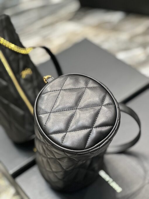 SAINT LAURENT Sade Tube Bag. Original Quality Bag including gift box, care book, dust bag, authenticity card. Saint Laurent "Sade" shoulder bag in quilted lambskin leather. Features YSL logo lettering on front Chain/leather shoulder strap, zip top closure Interior, one slip pocket. | CRIS&COCO Authentic Quality Designer Bags and Luxury Accessories