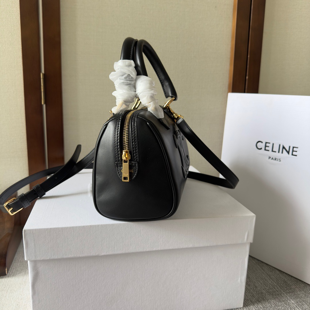 Celine Triomphe Small Bag in Black