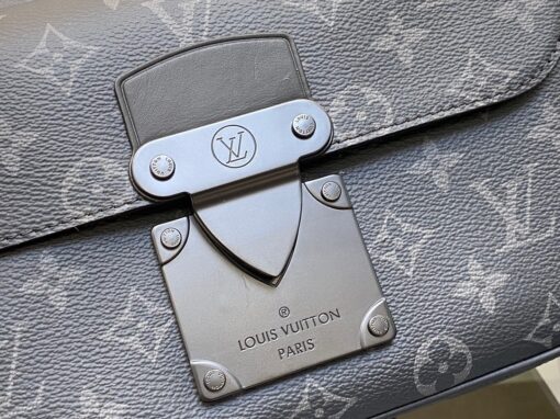 LOUIS VUITTON S Lock Messenger: A Fusion of Timeless Elegance and Modern Style. The S Lock Messenger in Monogram Macassar canvas showcases a unique closure, drawing inspiration from a trunk lock crafted by Georges Vuitton back in 1886. A meticulous finishing technique imparts the magnetic metal clasp with a strikingly contemporary appearance. Moreover, this avant-garde bag boasts a spacious zipped compartment, reminiscent of classic trunks, along with a luxurious leather handle and an iconic LV signature strap. Together, these features render it a fashionable and convenient accessory. | CRIS&COCO Authentic Quality Designer Bags and Luxury Accessories