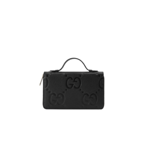 Jumbo GG Travel Document Case. Embrace Timeless Luxury: Secure Your Journey with Gucci's Iconic GG Document Case. The iconic GG design makes a comeback for Pre-Fall 2023, adorning a range of small leather items. Paying homage to Guccio Gucci's initials, this motif remains timeless for the brand, showcased prominently in a large size to create a striking logo effect. In this particular case, the emblematic leather defines a travel document holder, ensuring security with a zip closure. | CRIS&COCO Authentic Quality Designer Bags and Luxury Accessories