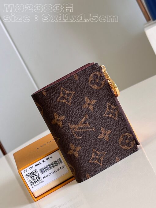 LOUIS VUITTON Lisa Wallet: Elevate Your Everyday with Effortless Elegance. The Lisa wallet showcases an exquisite blend of Monogram canvas adorned with a vibrant leather lining, making it a true testament to luxury and style. Designed with convenience in mind, this compact wallet effortlessly nestles into even the tiniest of bags or clutches, rendering it both practical and chic. What sets this wallet apart is its thoughtfully crafted gusseted coin pocket, embellished with the iconic LV Circle charm on the zipper pull. Delving further within, you'll discover a well-appointed interior featuring a spacious bill compartment, two versatile flat pockets, and four impeccably designed card slots. It's not just a wallet; it's a testament to the artistry of fashion and functionality. | CRIS&COCO Authentic Quality Designer Bags and Luxury Accessories