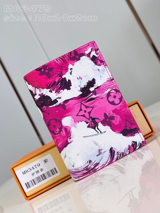 Louis Vuitton Passport Cover in vibrant Monogram Surfin’ coated canvas.