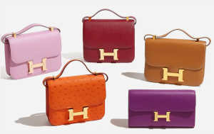 HERMÈS Constance in a variety of colors, showing off its versatility for any style.