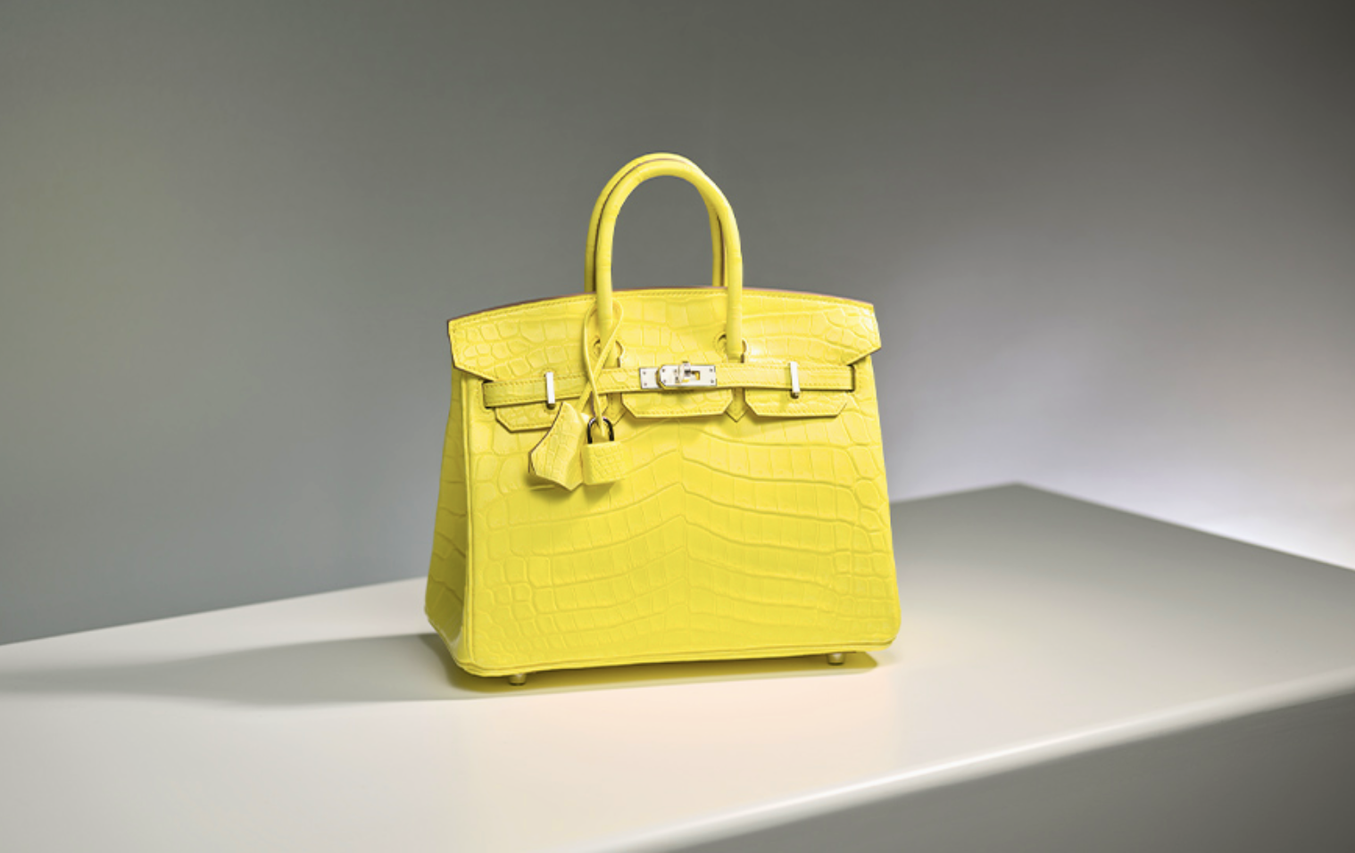 Birkin Bag in bright color.