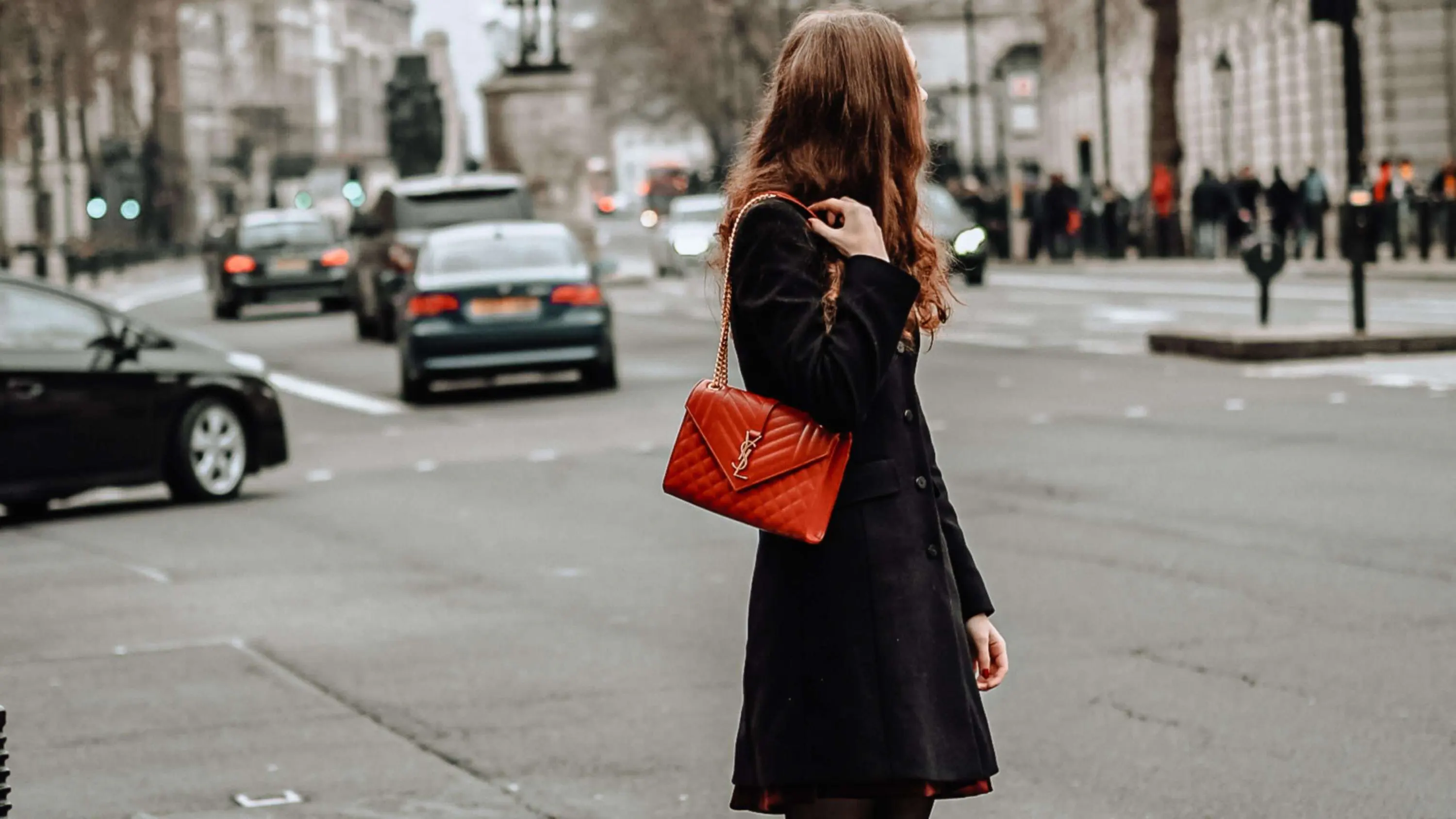 A close-up of a high-quality designer-inspired handbag with fine stitching and craftsmanship.