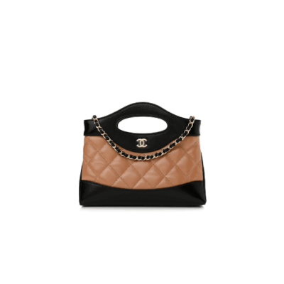 31 Nano Shopping Bag. Authentic quality luxury bag crafted in genuine leather comes with authenticity card, dust bag and gift bag. Small in size, grand in statement.  A miniature marvel that captures the sophistication of *ANEL in its most playful form. Crafted with meticulous precision, this petite icon merges the timeless spirit of the *ANEL 31 with a modern twist on everyday elegance. Designed in supple lambskin and finished with gleaming gold-tone hardware, the Nano 31 doesn’t just carry your essentials — it carries your attitude. Whether worn crossbody, by hand, or dangling from the crook of your arm, this charming piece elevates every ensemble with a whisper of Parisian chic. Perfect for a night out or a day in the spotlight, it’s not just a bag — it’s your boldest accessory in its most compact form. Because luxury doesn't need to shout. Sometimes, it just needs to charm.
