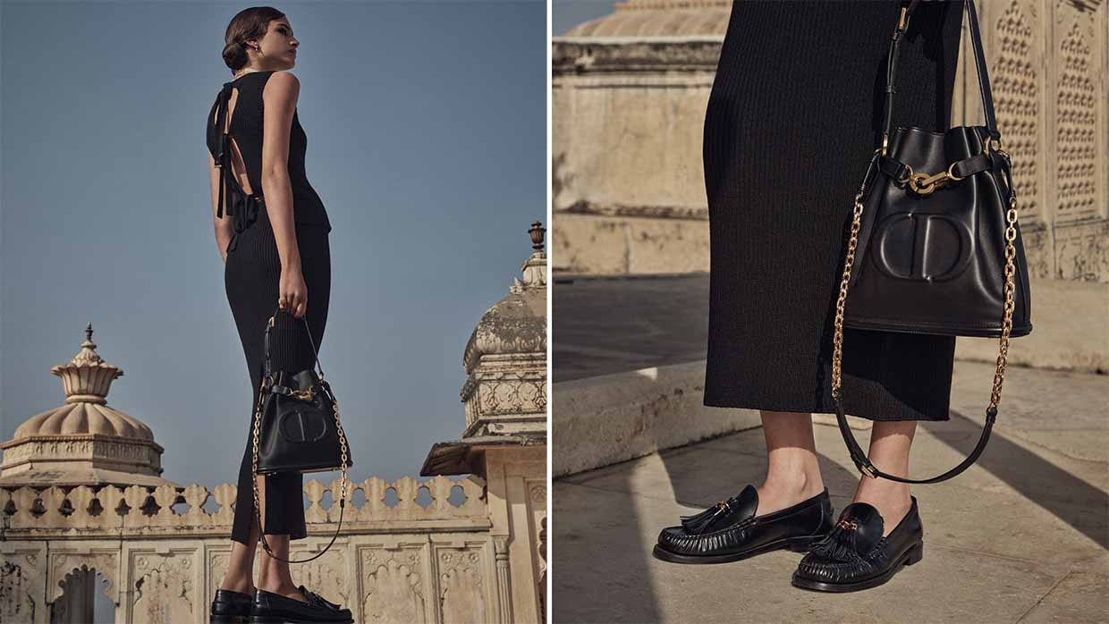 The Dior C’est Bag in timeless black leather, blending sophistication with modern elegance. The Dior C’est Bag in timeless black leather, blending sophistication with modern elegance.